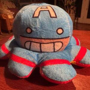Marvel Avengers Stuffed Spider Plushie reversable Ironman Captain America Toy